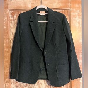 Vintage Pendleton Green Wool Blazer - M